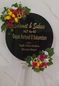 Papan Akrilik Ucapan Ulang Tahun Belitung